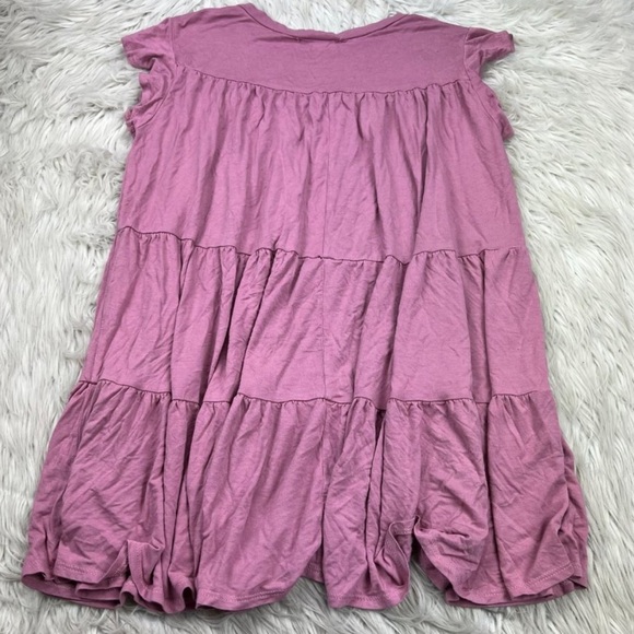 Emory Park Women's Pink Tiered Shift Dress Barbiecore - Picture 6 of 6
